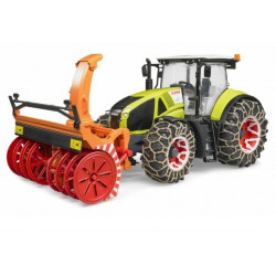 Tracteur miniature CLAAS AXION 950 FRAISE A NEIGE BRUDER