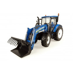 TRACTEUR NEW HOLLAND T5.120 Chargeur 740 TL UH4958 UNIVERSAL HOBBIES 1/32