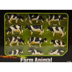 12 Vaches HOLSTEIN 571929 Kids Globe Farming 1/32