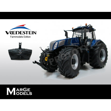 TRACTEUR NEW HOLLAND T8.435 BLUE POWER VREDESTEIN M1708 Marge Models 1/32 