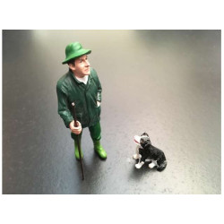 PERSONNAGE + Border collie AT32116 AT-COLLECTION 1/32