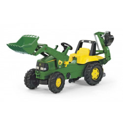 TRACTEUR A PEDALES Rolly Junior JOHN DEERE CONSTRUCTION 811076 ROLLY TOYS