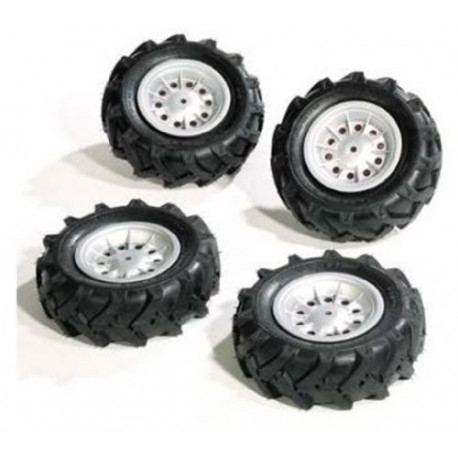 4 pneus gonflés pour tracteurs FarmTrac 409181 ROLLY TOYS