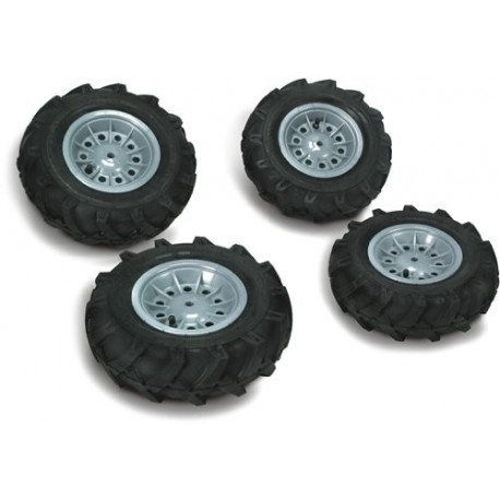 4 pneus gonflés pour tracteur X-Trac et FarmTrac 409242 ROLLY TOYS