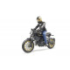 Moto Scrambler Ducati Cafe Racer avec Motard 63050 BRUDER