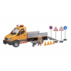 Camion MERCEDES-BENZ COMMUNAL + accessoires 2677 BRUDER