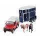 Land Rover + van chevaux 43239 britains 1/32