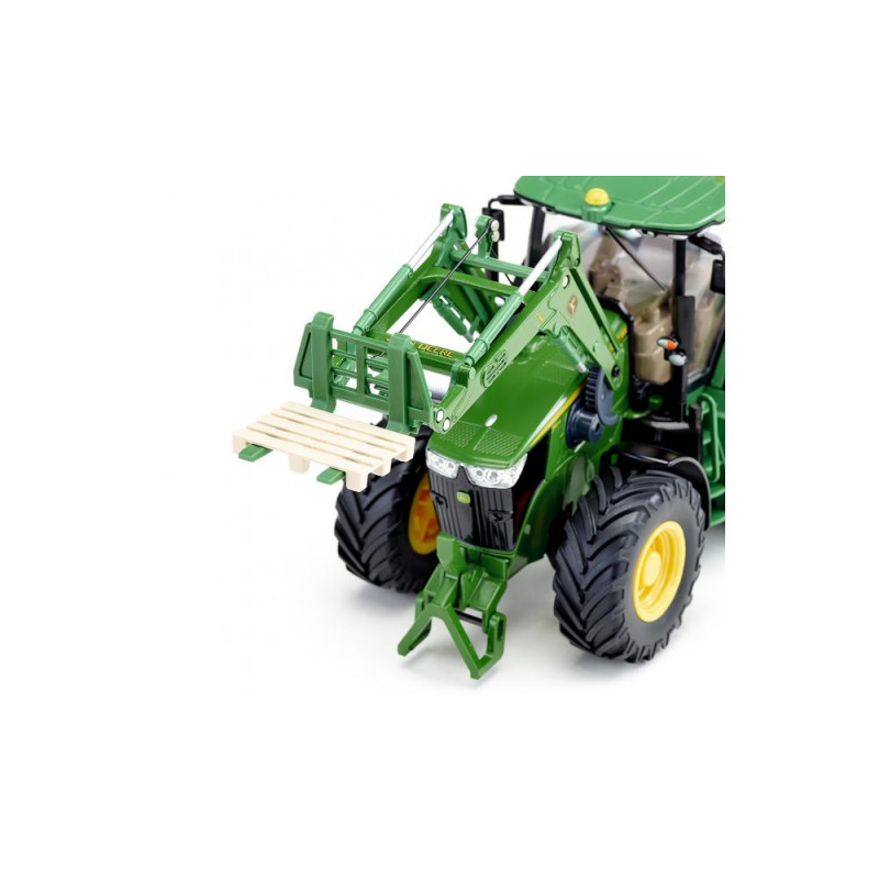 Tracteur John Deere avec chargeur frontal au 1/64eme blister Siku