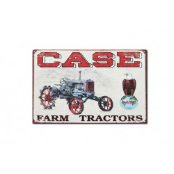 Plaque en métal 32x40 CASE FARM TRACTORS 1230