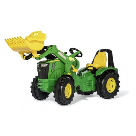 Tracteur à pédales X-Trac Prémium JOHN DEERE 8400R + pelle 651047 ROLLY TOYS