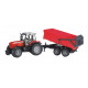 MASSEY FERGUSON 7480 + REMORQUE 2045 BRUDER 1/16