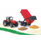 MASSEY FERGUSON 7480 + REMORQUE 2045 BRUDER 1/16