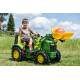 Tracteur à pédales X-Trac Prémium JOHN DEERE 8400R + pelle + vitesse + frein 651078