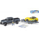 Miniature DODGE RAM 2500 Power Wagon avec remorque et voiture Roadster Racing team