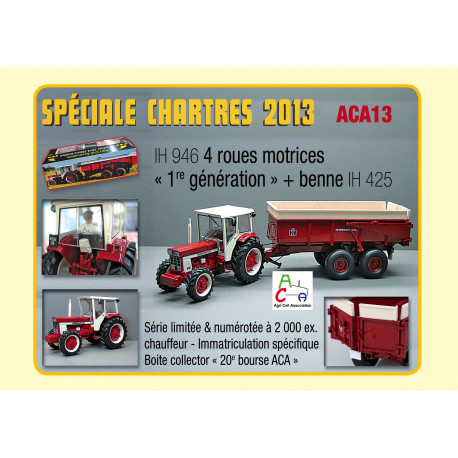 Coffret IH 946 + Benne IH 425 ACA2013 REPLICAGRI 1/32 