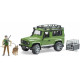 Miniature LAND ROVER Defender et son chasseur 2587 BRUDER