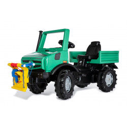 TRACTEUR A PEDALES UNIMOG FORESTIER 038244 ROLLY TOYS