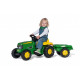 TRACTEUR A PEDALE RollyKid JOHN DEERE REMORQUE 012190 ROLLY TOYS