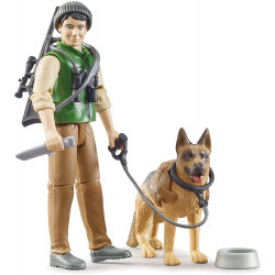 Garde forestier et son chien 62660 BRUDER 1/16