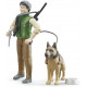 Garde forestier et son chien 62660 BRUDER 1/16