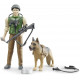 Garde forestier et son chien 62660 BRUDER 1/16