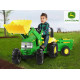 Tracteur à pédales Rolly Junior JOHN DEERE + pelle + remorque 811496 ROLLY TOYS