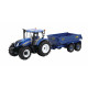 NEW HOLLAND T6.175 + Remorque TP NC 43268 BRITAINS 1/32