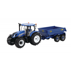 NEW HOLLAND T6.175 + Remorque TP NC 43268 BRITAINS 1/32