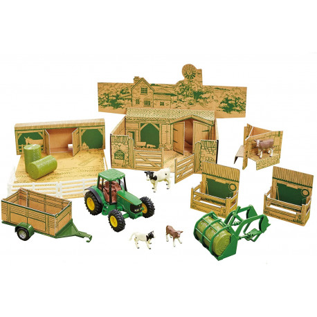 Coffret Ma ferme a constuire avec JOHN DEERE 43257 BRITAINS 1/32