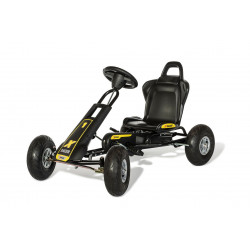 KARTING 3-8 ans avec roues gonflables noir et jaune AT X-RACER FERBEDO 105007