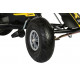 KARTING 3-8 ans avec roues gonflables noir et jaune AT X-RACER FERBEDO 105007