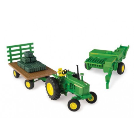 Pack JOHN DEERE 4020 et ses ACCESSOIRES 46667 ERTL 1/32