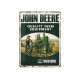 Plaque en métal 30x40 JOHN DEERE QUALITY FARM EQUIPMENT 23137