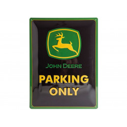 Plaque en métal 30x40 JOHN DEERE PARKING ONLY 23117