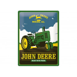 Plaque en métal 30x40 JOHN DEERE Made with Pride 23275