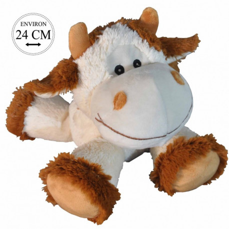 PELUCHE VACHE DOUDOU 24 CM PUN551