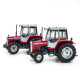 TRACTEURS MASSEY FERGUSON 675 4wd + 690 2wd H7121 UNIVERSAL HOBBIES 1/32