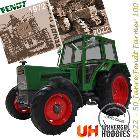 TRACTEUR MINIATURE FENDT FARMER 108 LS 4x4 50 ans FENDT 100 H6333 UH 1/32