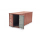 Container marron 20 pieds 1259