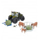 Pack VALTRA T254 vert olive avec animaux  et accesoires 43323