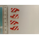4 plaques de gabarit rouge KUHN 1.3 X 0.9