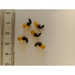 5 gyrophares support noir DE27D fixation côté