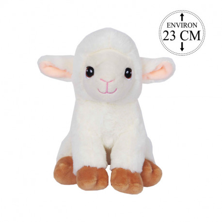 peluche MOUTON Assis 23cm PDD201