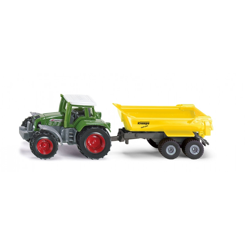 Miniature agricole Siku tracteur deutz fahr+remorq 1/87