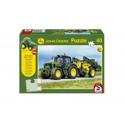 Puzzle 40 pièces JOHN DEERE 6630 avec pulvérisateurs traînés 55625