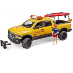 Voiture miniature DODGE RAM 2500 avec sauveteur et paddle B2506 BRUDER