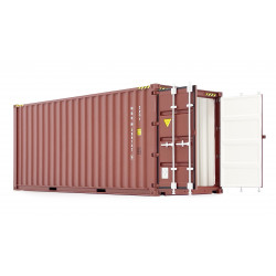 Container marron 20 pieds 2323-02 Marge Models 1/32