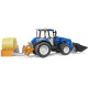 NEW HOLLAND T5.120 avec chargeur, bennette et balle 2187 bruder
