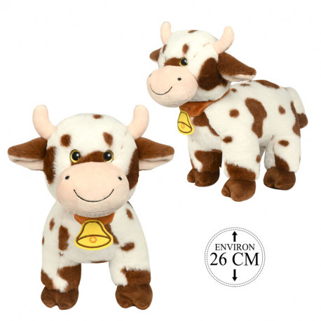 Peluche taches marrons 26 cm PE127