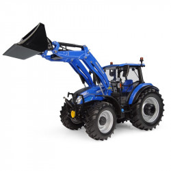Tracteur miniature NEW HOLLAND T5.120 chargeur UH6874 Universal Hobbies 1-32
